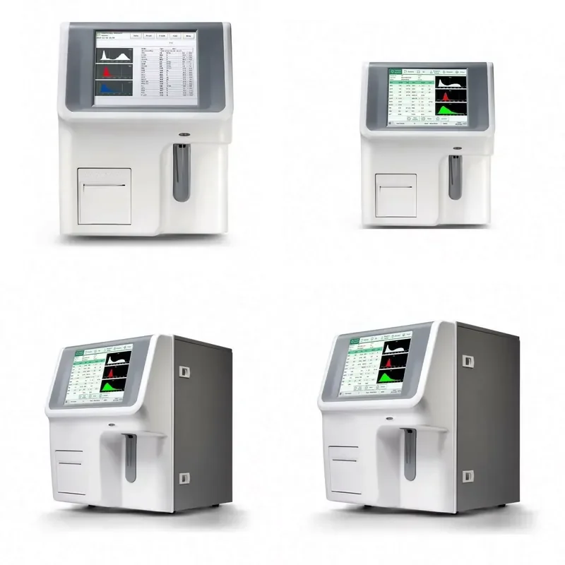 for Three Part Blood Analyzer Clinical Analysis Instrument 60 Samples Per Hour Processing Capacity 10.4 Inch Color