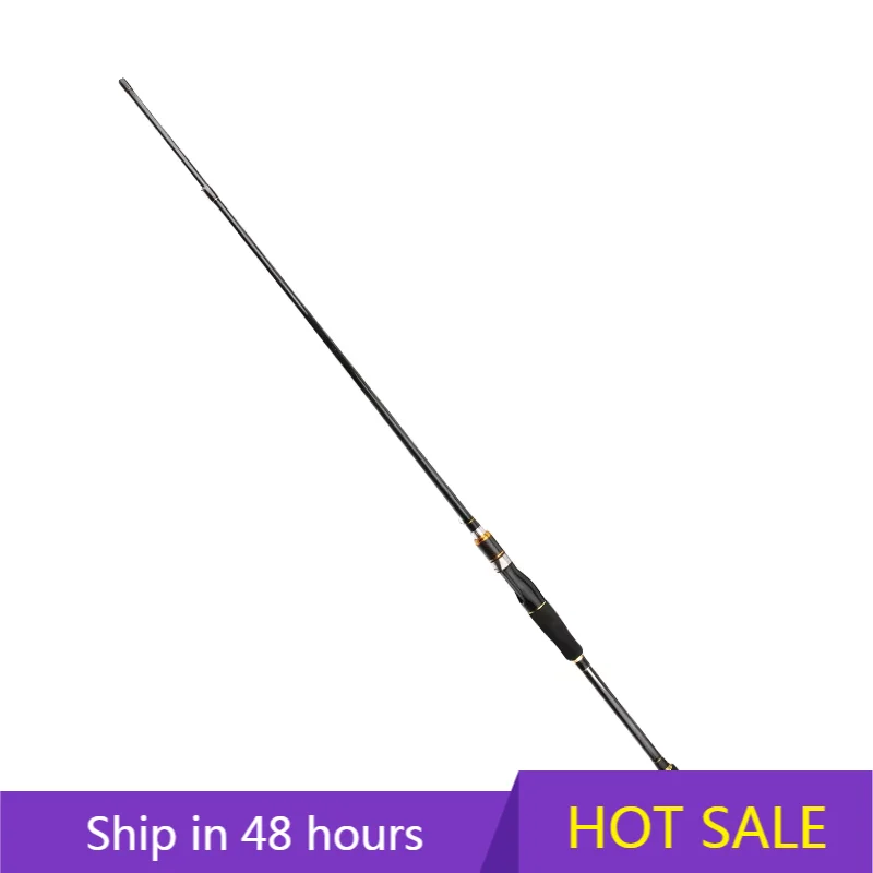 

YTYIN Adjustable Half ML Carbon Solid Sea Fishing Rod Lightweight Iron Plate Slow Jigging Straight Handle for Bottom Fishing Car