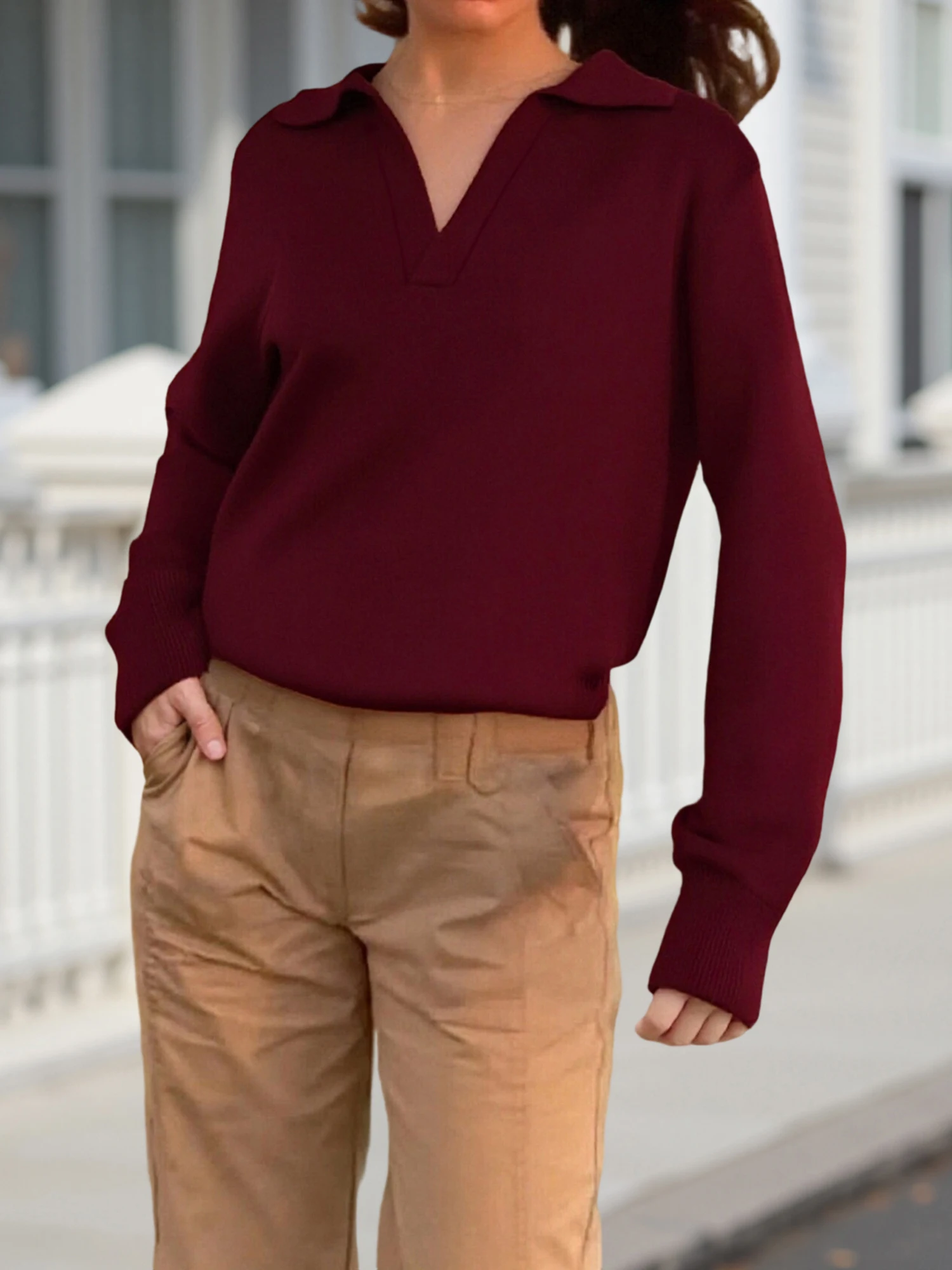 Stylish Women s Oversized Knit Sweaters with Long Sleeves and Turn Down Collar in Solid Colors - Loose Fit Pullovers for