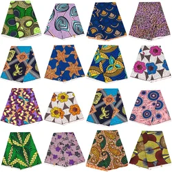 6 Yards/lot DIY Sewing Fabric  African Polyester Material Women Handworking Cloth  FP6459