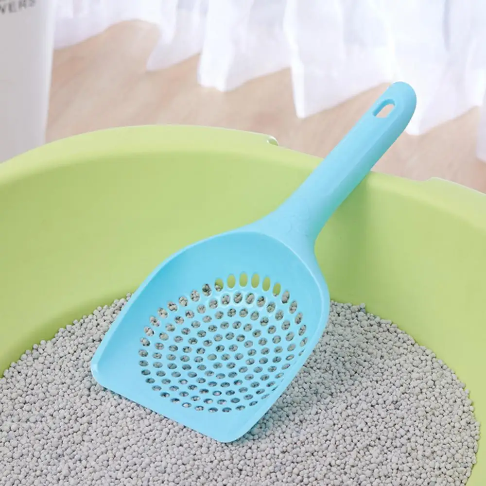 Plastic Cat Litter Scoop Pet Care Sand Waste Scooper Shovel Hollow Cleaning Tool Small Holes Shovel Sand Litter Beach Shovel