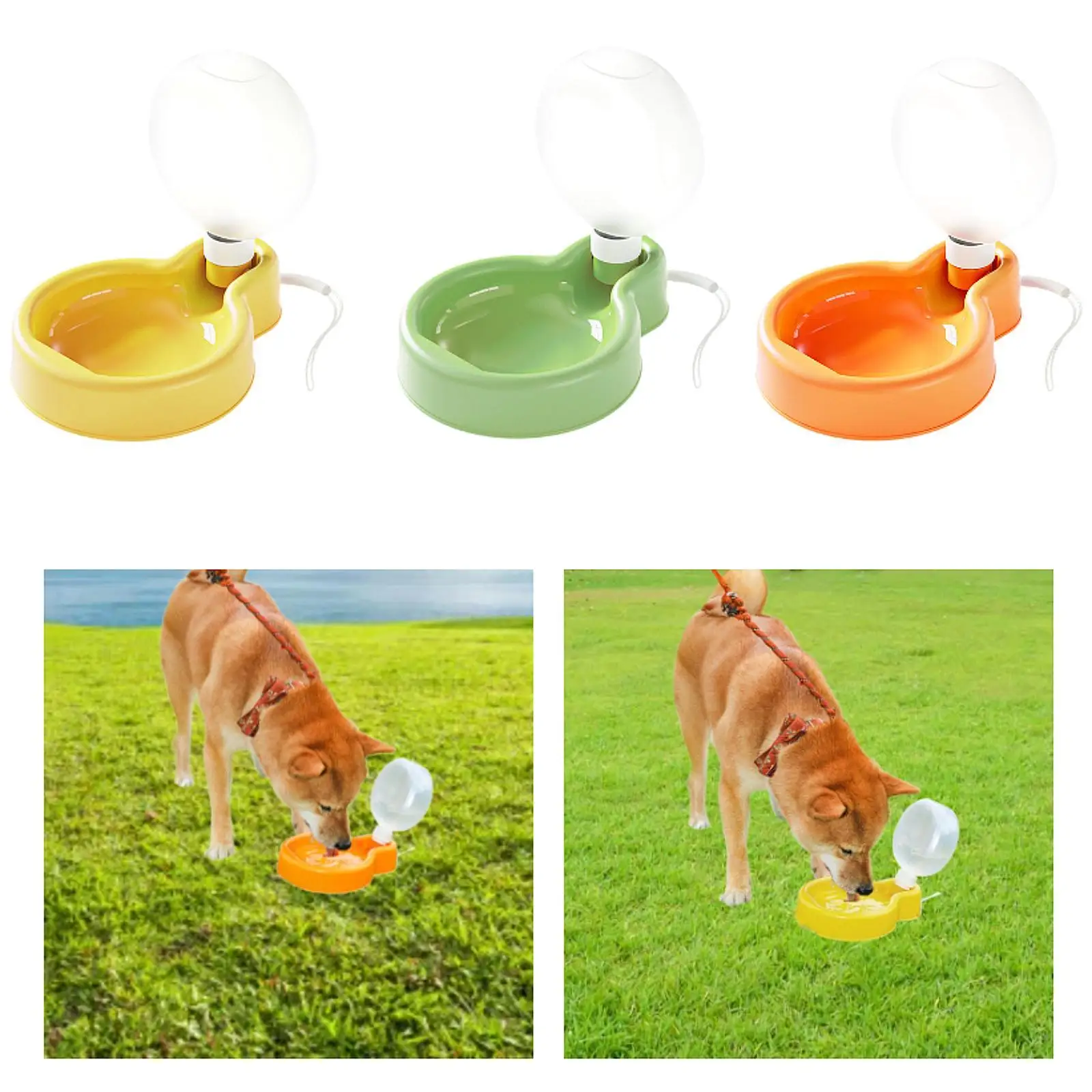 Bouteille d'eau pliable pour animaux de compagnie, tasse pour chien, chaton et chiot, 500ml, 2 pièces