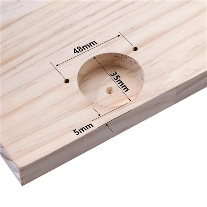 35mm Hinge Hole Positioner Cabinet Door Panel Hinge ABS Drill Bit Woodworking Hinge Installation Aid