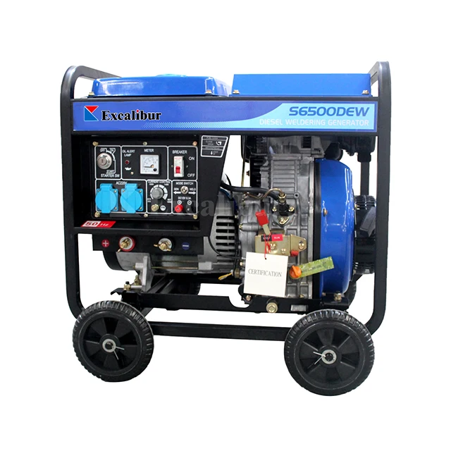 

Excalibur 3kw 220v 1500rpm High Speed Open Frame Welding Machine Single Phase Electric die sel Generator Price