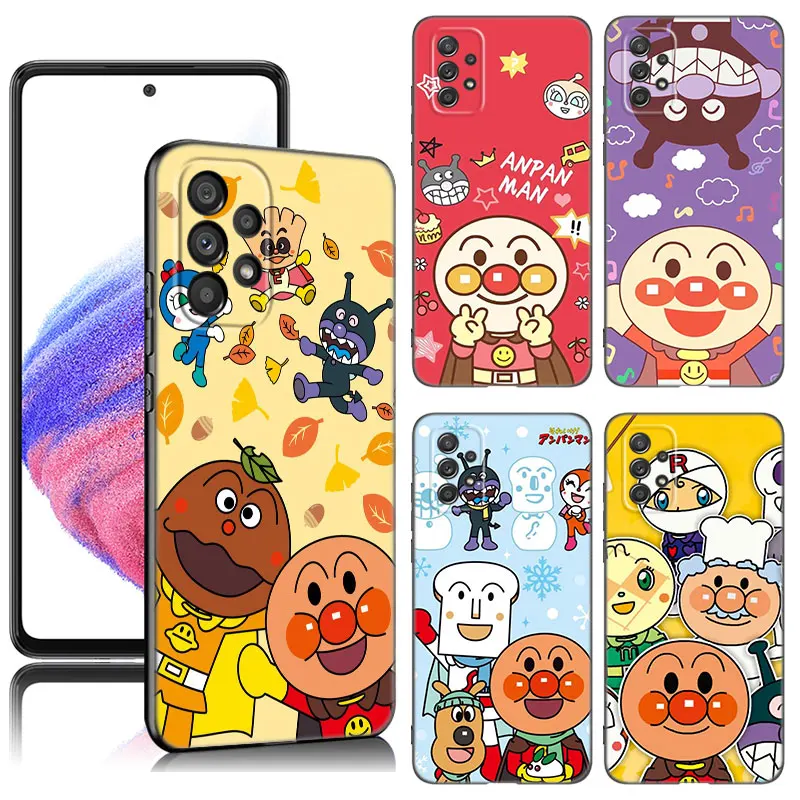 Fashion Anpanman Phone Case For Samsung A13 A22 A24 A32 A14 A23 A25 A34 A52S A53 A54 A73 5G A11 A12 A15 A31 A33 A50 A51 A70 A72