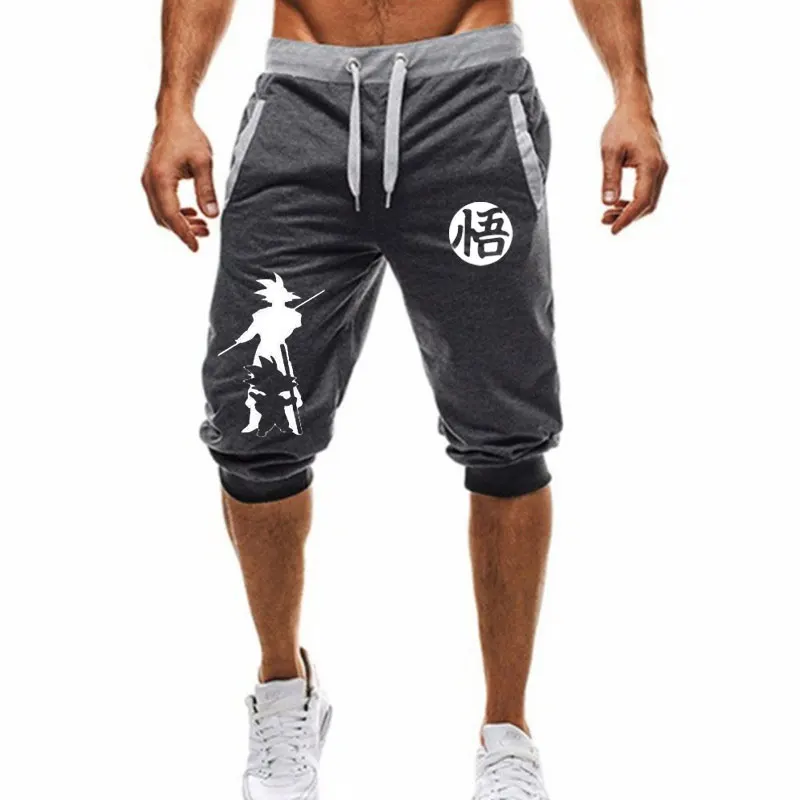 New Mens Gym Shorts Run Jogging Sports Fitness Bodybuilding Sweatpants Male Workout Training Brand Knee Length Short Pant