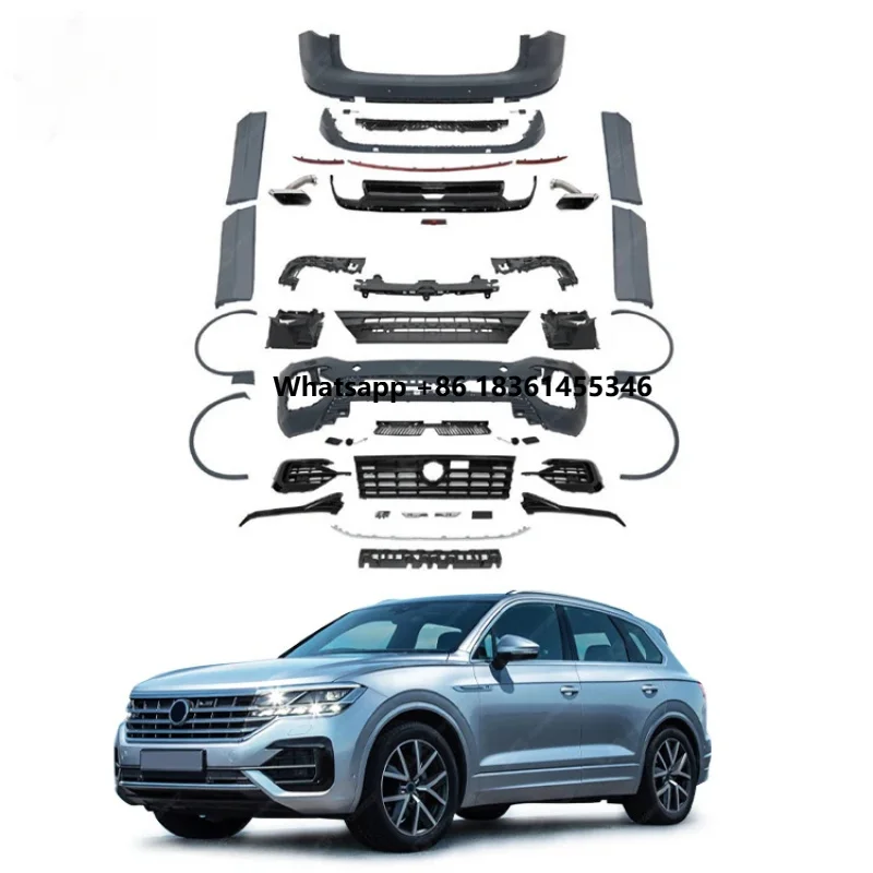 

Automotive Parts R Style Body Kit 2018 Modification Car Bumper Grill Side Skirts Rear Diffuser Wheel