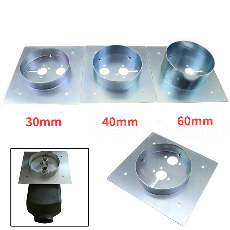 30/40/60mm Air Diesel Heater Upgraded Base Mounting Bracket Floor Plate For Eberspacher Webasto Car Truck VAN Camper Silver