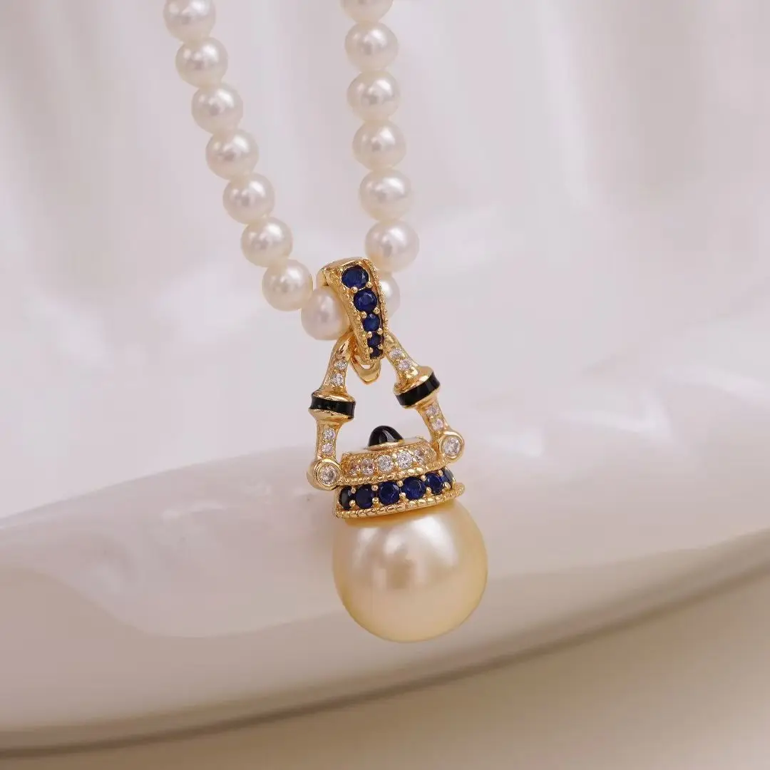 

Wholesale 925 Sterling Silver Pendant Mounts Base Findings Settings Mountings Jewelry Fittings for 11-12mm Pearls 3pcs/lot