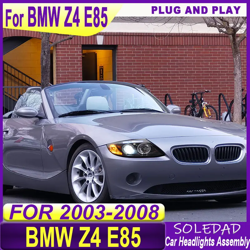 LED Headlight for BMW Z4 E85 E86 2003 2004 2005 2006 2007 2008 Angel eyes DRL Daytime Running Light headlights