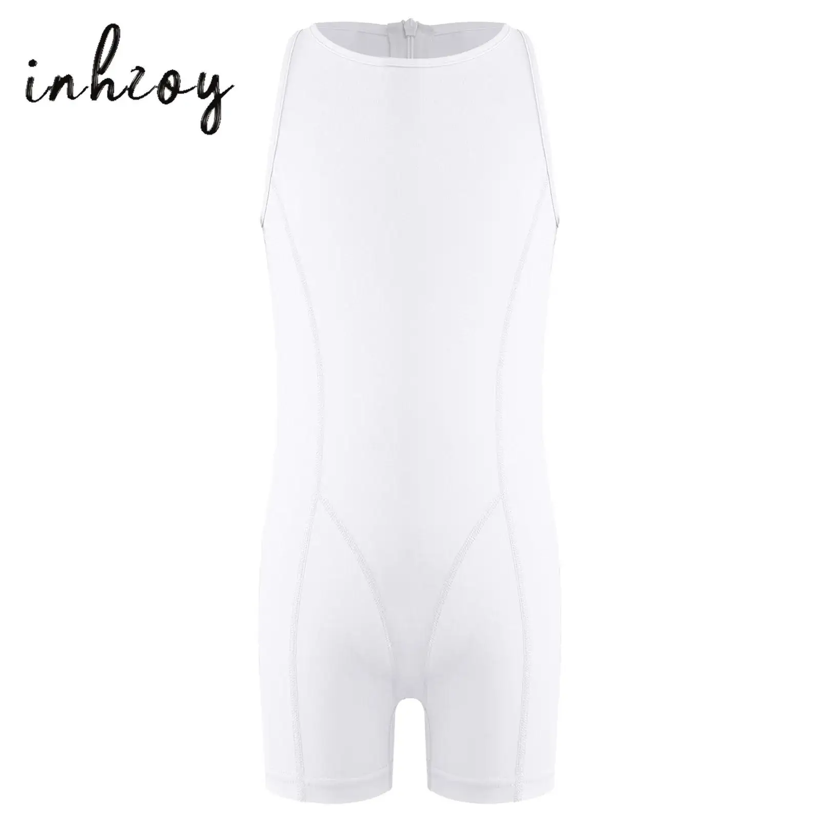 

Kids Basic Ballet Leotard Sleeveless Round Neck Girls Gymnastics Toddler Baby Romper Dance Practice Class Exam Costumes