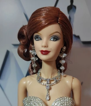 Bjd boneca jóias de luxo bjd 1/6 miniatura strass brincos colar anel boneca decorada com boneca jóias acessórios