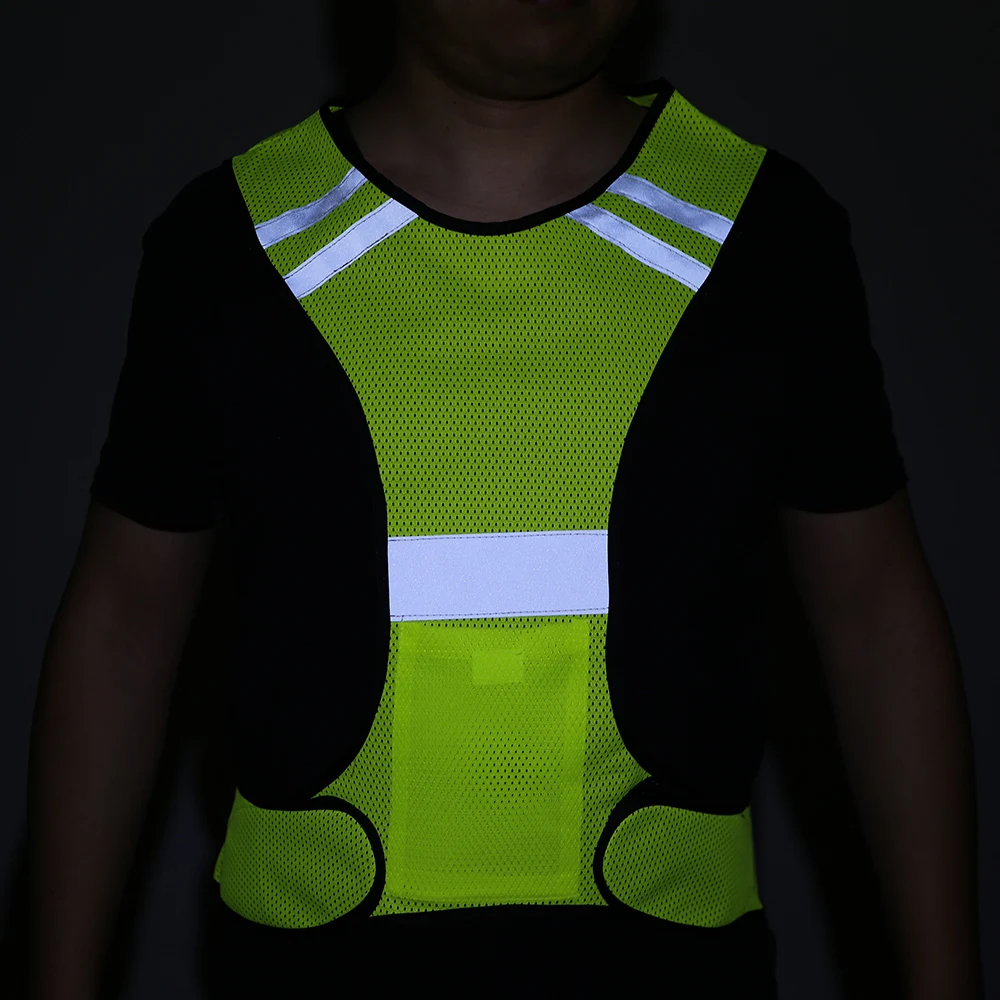 Lightweight Breathable Mesh Reflective Vest High Visibility Safety Vest Gear for Running Walking Cycle Jogging