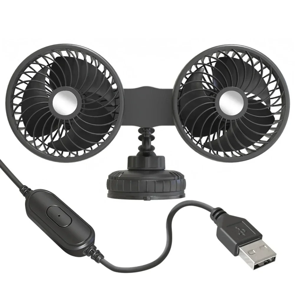 

Adjustable Speed Fan Car Cooling Fan 3-Speed Adjustment Anti-Corrosion Material Portable Fan Car Interior Cooling