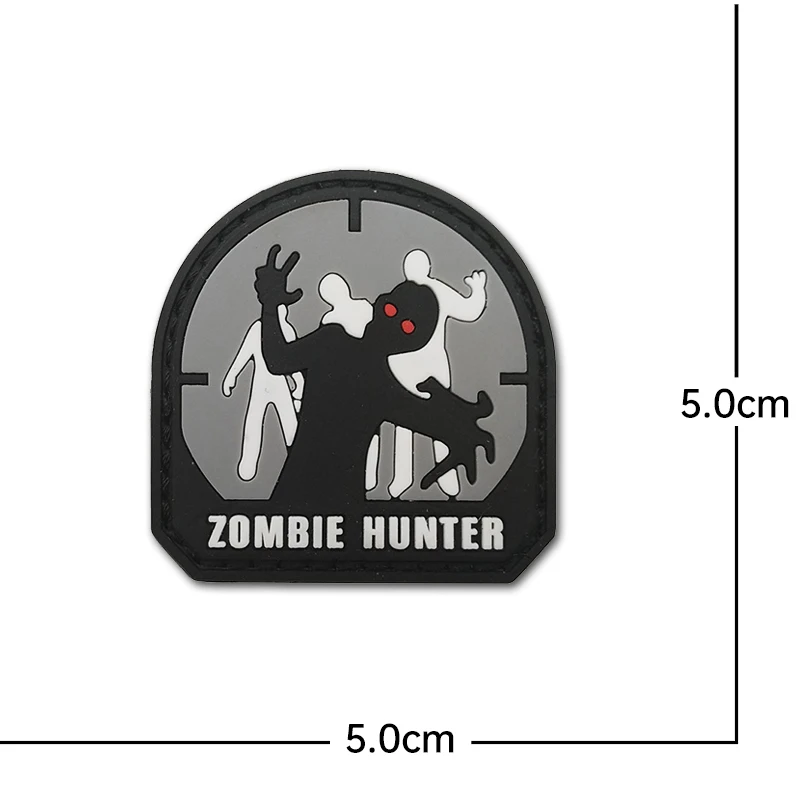 Parche zombie táctico PVC 3D – Brazalete Molle