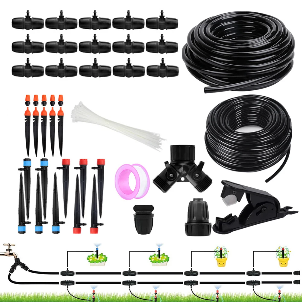 

Innovative Automatic Watering Kit 98 43FT Drip System Built to Enhance Plant Growth Through Efficient Hydration Techniques