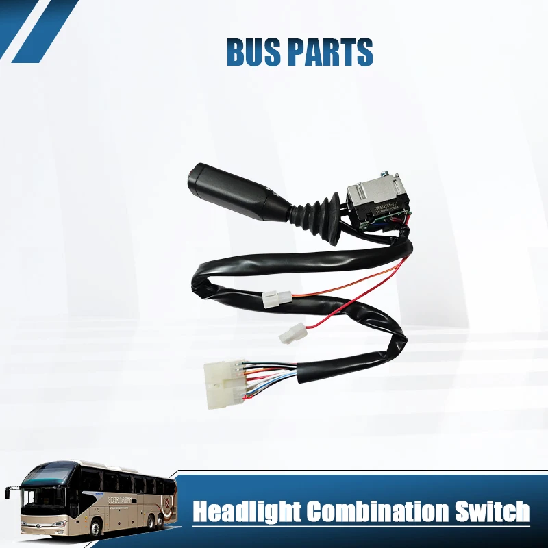 NUEVO Interruptor Combinado de Luces Intermitentes y Faros Delanteros HNROCK ISW0521B1-J19 para Accesorios de Autobús Foton