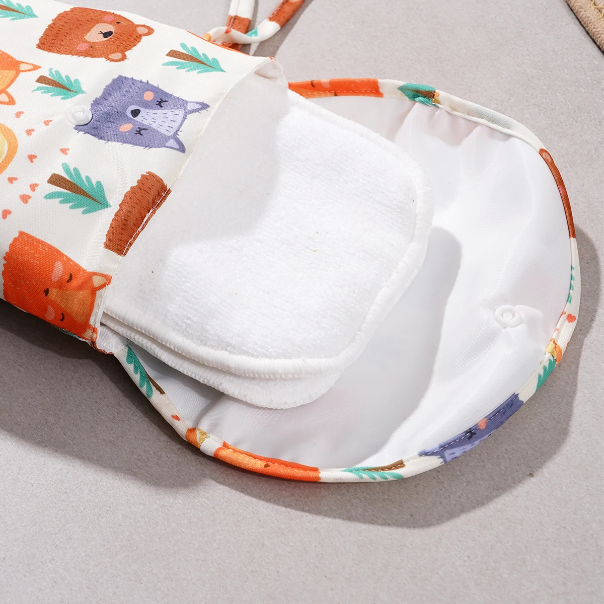 กระเป๋าใส่ผ้าอ้อมเด็ก Elinfant 2 ชิ้น/ชุด กันน้ำ แยกช่องเปียกและแห้ง กระเป๋าเก็บของสำหรับคุณแม่  กระเป๋าจัดระเบียบผ้าอ้อม  กระเป๋าใส่ของสำหรับเดินทาง  กระเป๋าสำหรับรถเข็นเด็ก