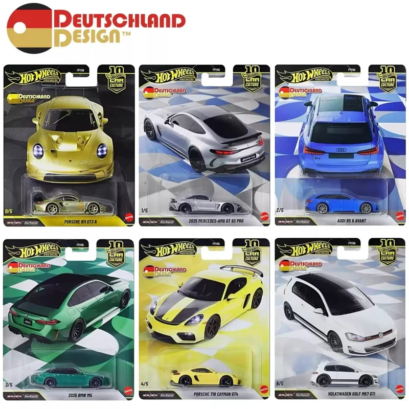 2026 Neue Hot Wheels Deutsche Edition 3. Generation 1/64 Legierung Miniatur Druckguss Modellfahrzeug BMW Audi Porsche Geburtstagsgeschenk FPY86