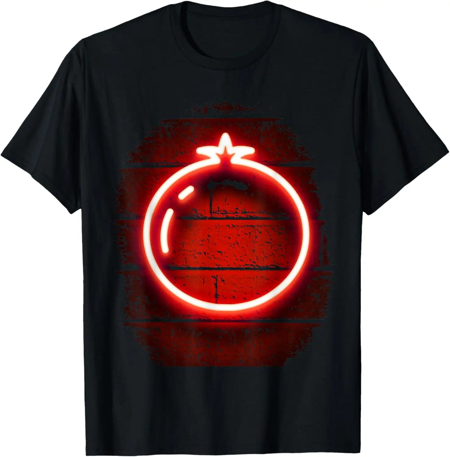 T-Shirt mit Granatapfel-Frucht-Design