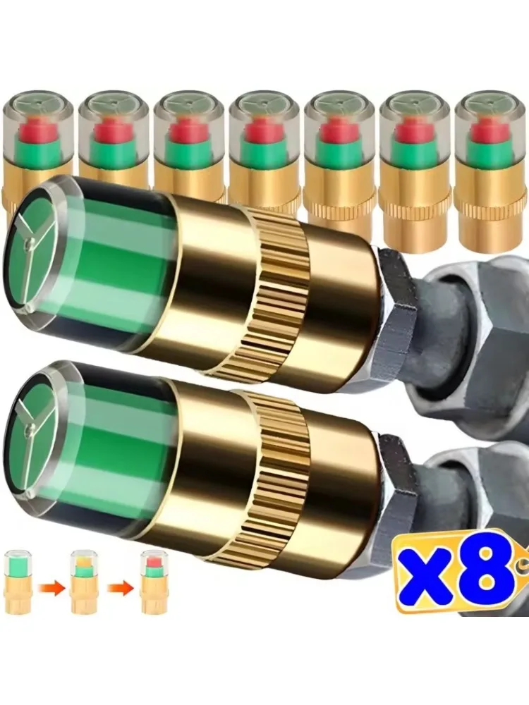 AliExpress NONE Copper Core Tire Pressure Monitor Valve Stem Cap Sensor Indicator Alert for Auto Car Motorcycle Bike Stainless Steel Accessories
