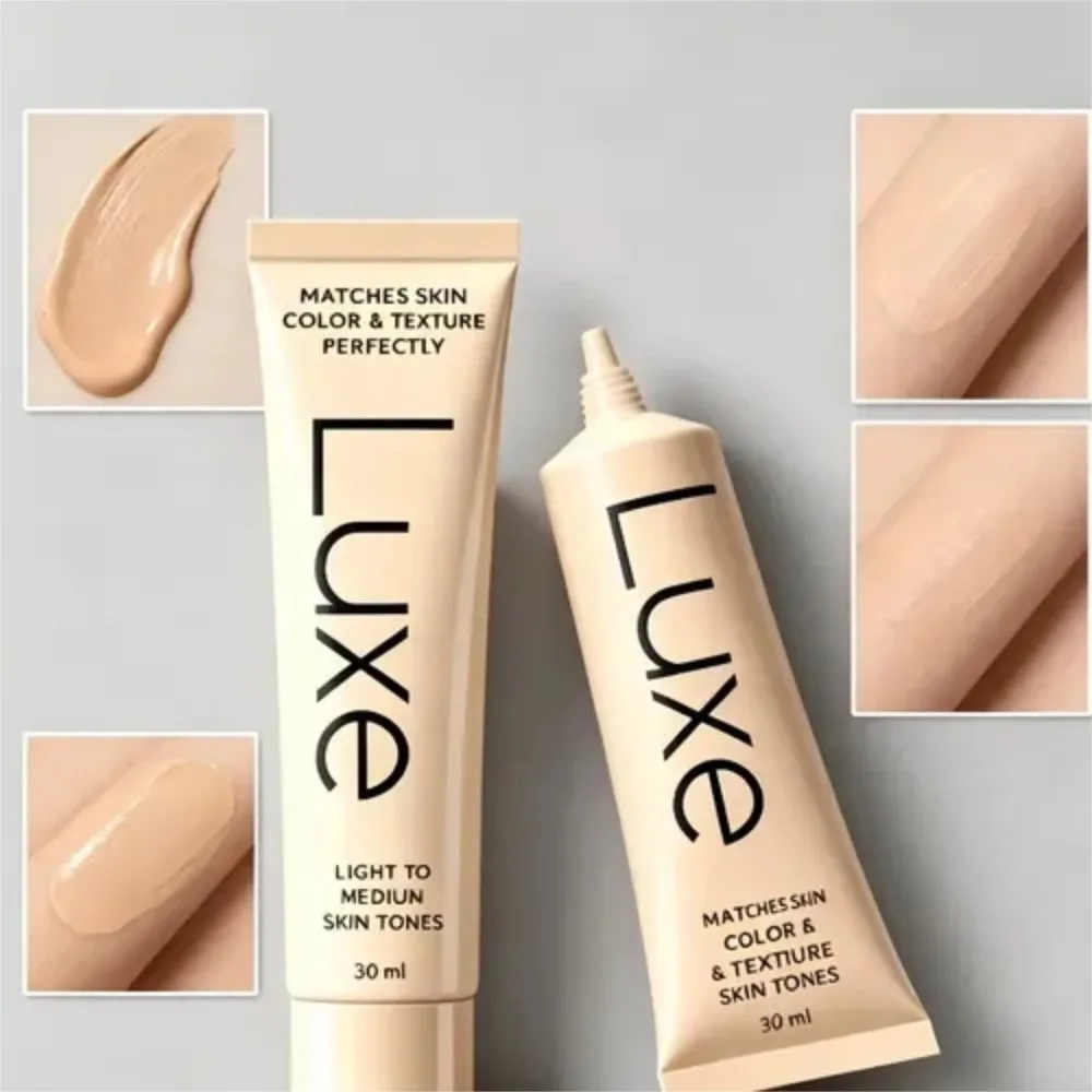 Fond de teint Luxe Magic changeant de couleur, s'adapte automatiquement au teint, léger, respirant, fini mat, contrôle du sébum, unifie le teint