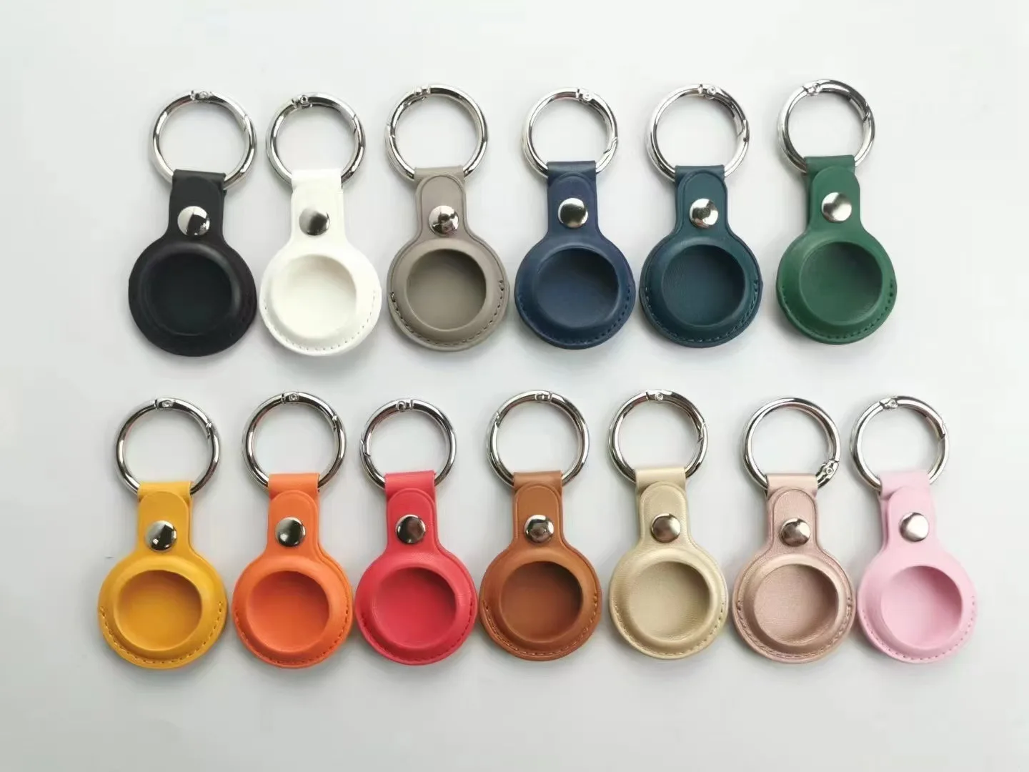 Funda de Cuero PU para Apple Airtag, Funda Protectora para Localizador Apple, Dispositivo Antipérdida, Accesorios para Llavero