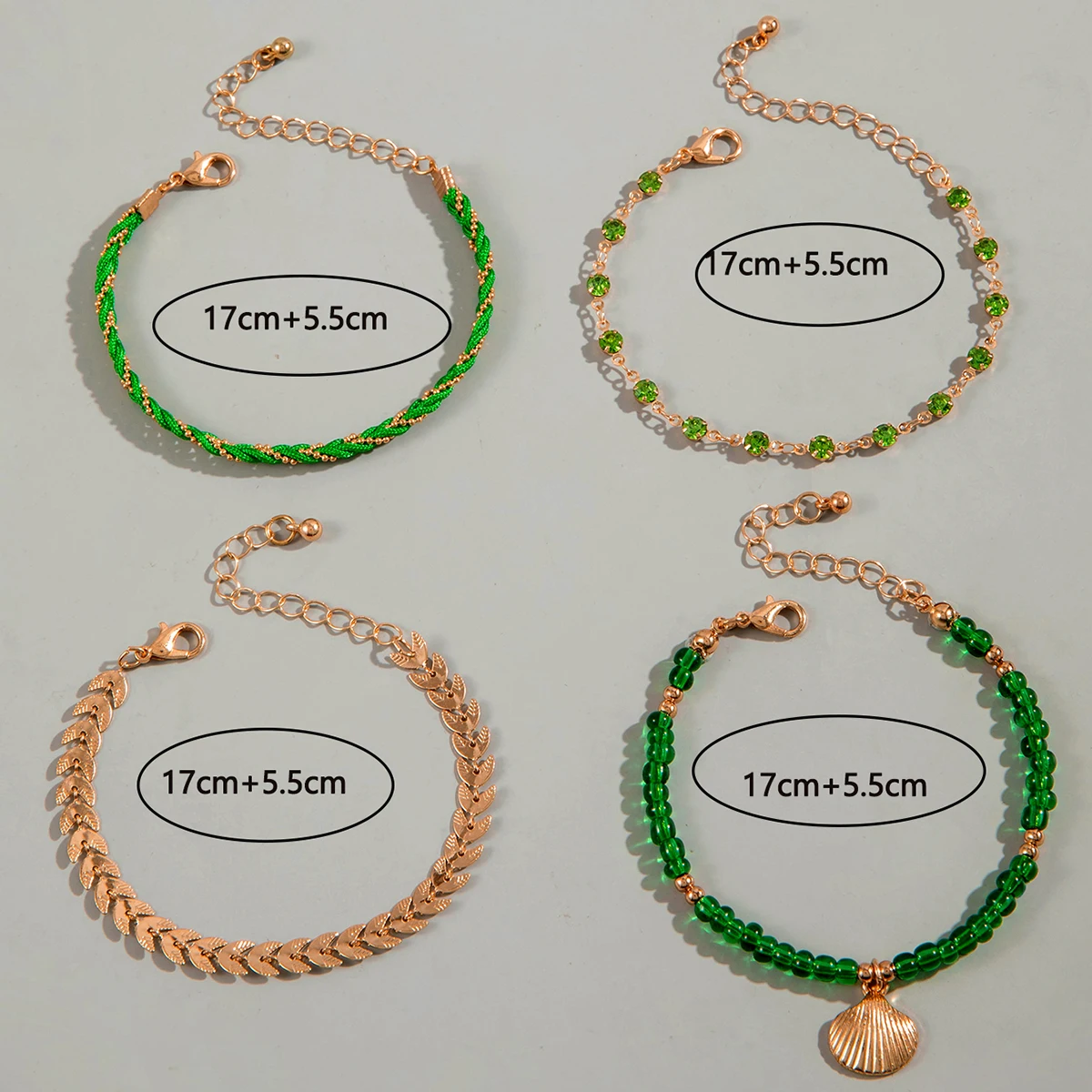 Tocona Bohemian Rope Shell Bracelets for Women Summer Bead Scallop Adjustable Chain Beach Jewelry Wholesale Accessories