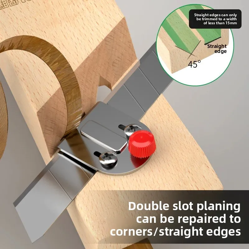 Manual Gypsum Board Chamfer Tool 45 Degree Beveling Plane Drywall Edge Trimmer for Woodworking