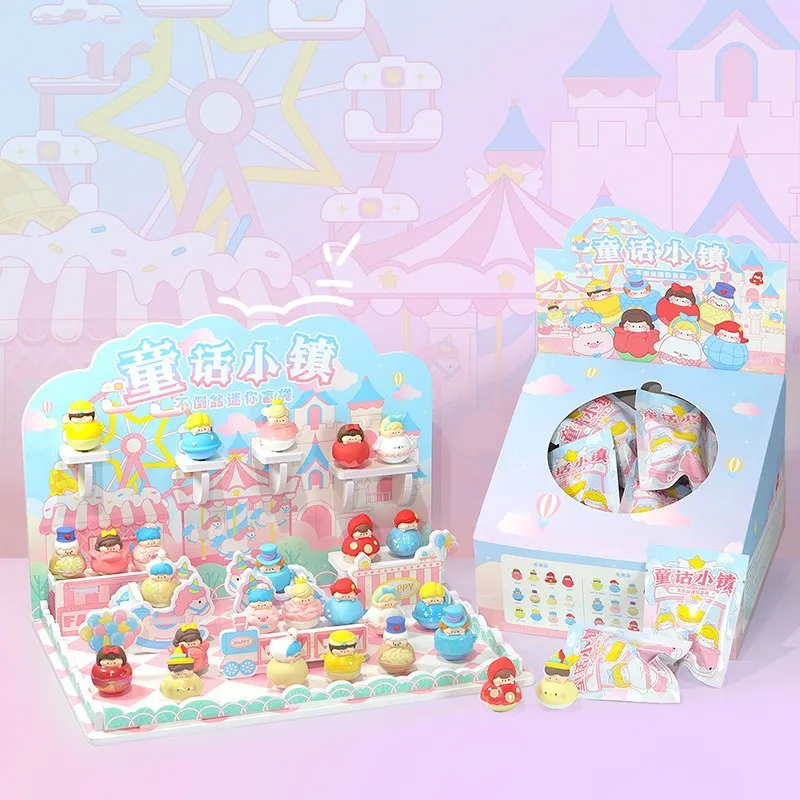 Fairy Tale Town Tumbler Blind Box Cute role Blind Bag Surprise Mystery Toys for Children Gifts Little Ornament Desktop Ornament