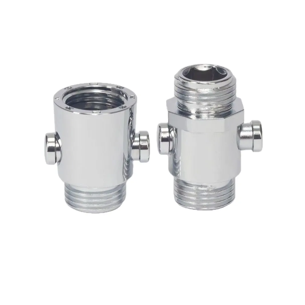 

Быстрозапорный клапан с двойной наружной резьбой 1/4 дюйма, регулятор контроля потока для насадки для душа, аксессуары для ванной комнаты"