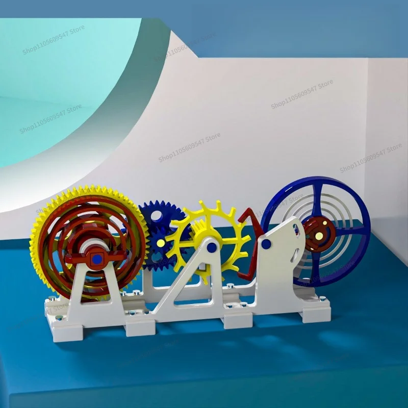For 3D Printed Tourbillon Escapement Structure Model Clock Movement Model Handmade Spring Toy
