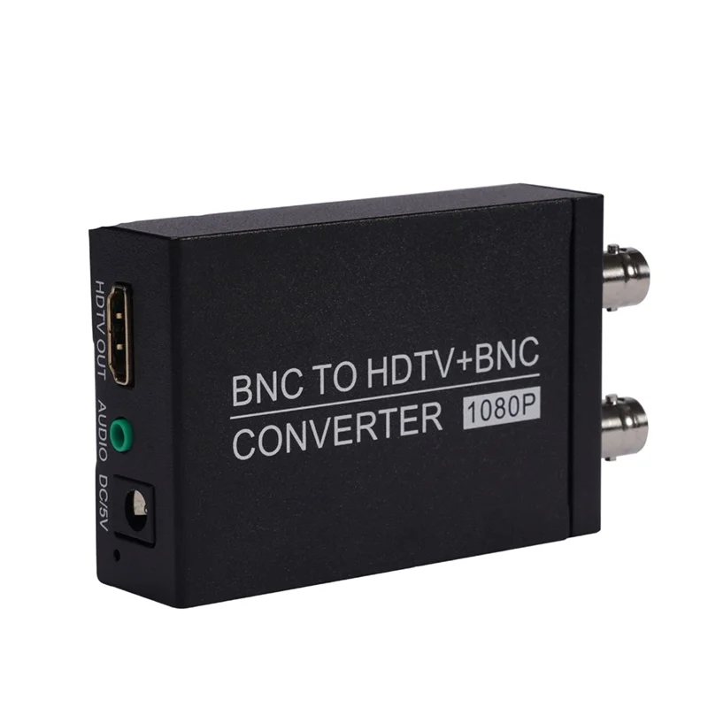 المهنية BNC إلى HDTV تحويل BNC HDTV + BNC تحويل عالية الوضوح محول إشارة الكاميرا المحورية مع حلقة من خلال 1080P
