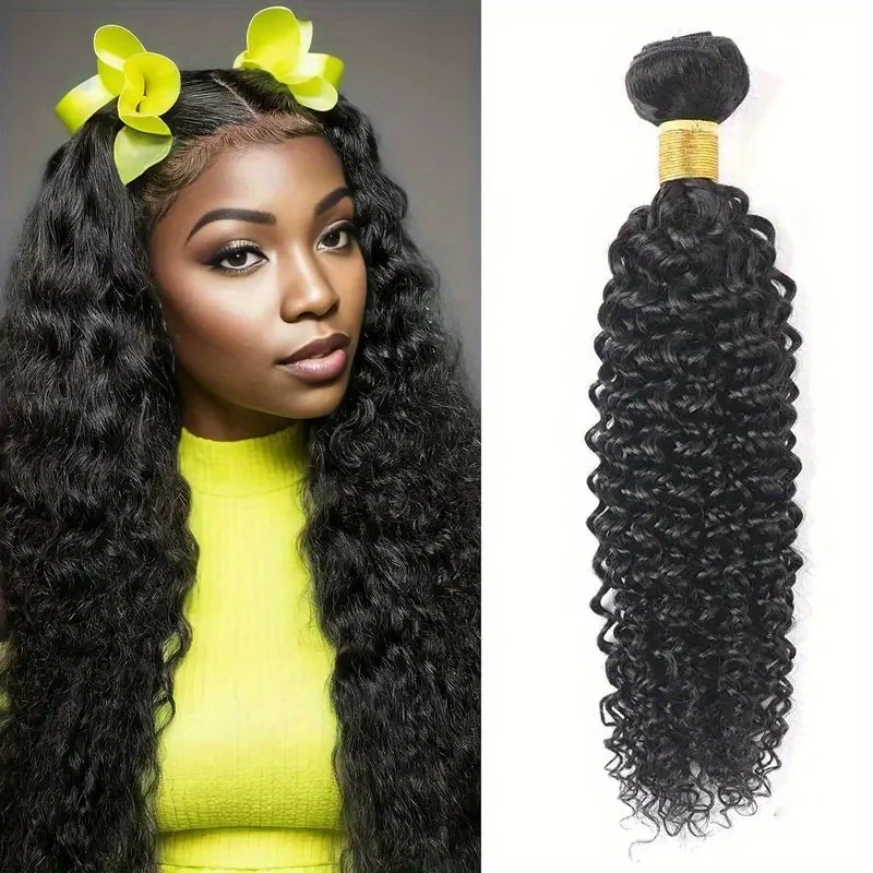 Deep Wave Human Hair Bundles 18 20 22 Inch Brazilain Water Wave Human Hair Bundles Curly Bundles Human Hair Extensions Natural