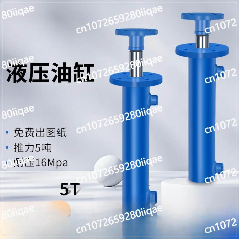 Supply Hydraulic Cylinder 5 T Flange Two-Way Non-Standard Oil Cap Cylinder Diameter 63hsg Standard Cylinder