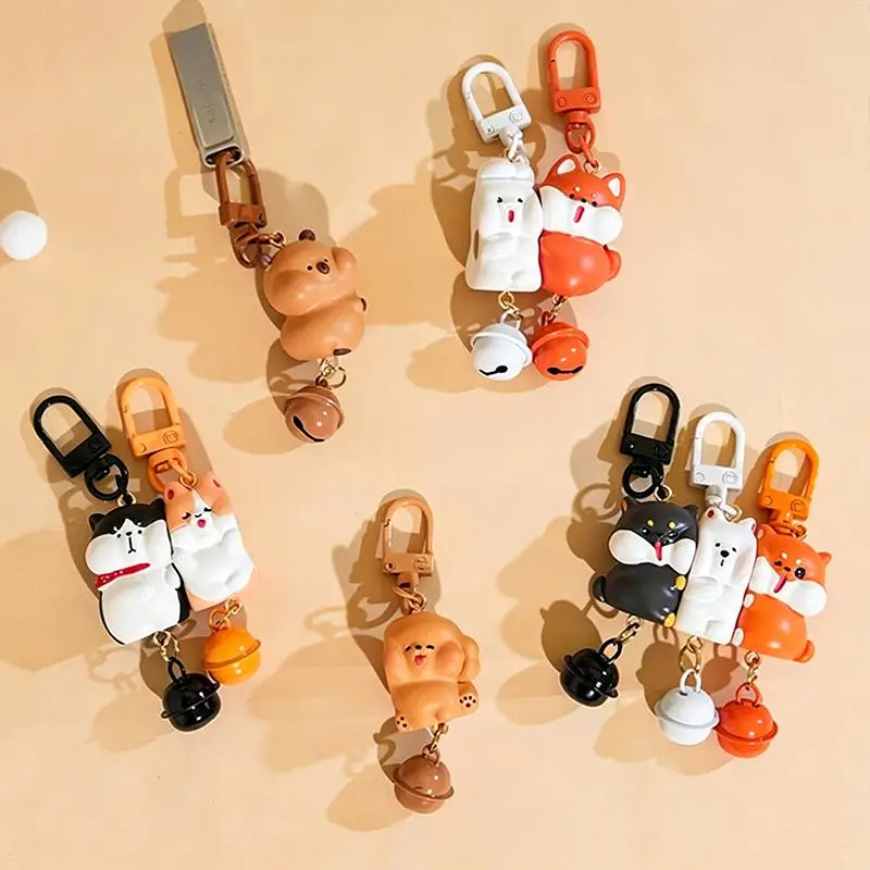 3-teiliges Set Magnetische Schlüsselanhänger aus Kunstharz, Cartoon-Schlüsselanhänger-Sets, Mini-Rucksack-Charm, Geschenk für Freunde – Detail 9