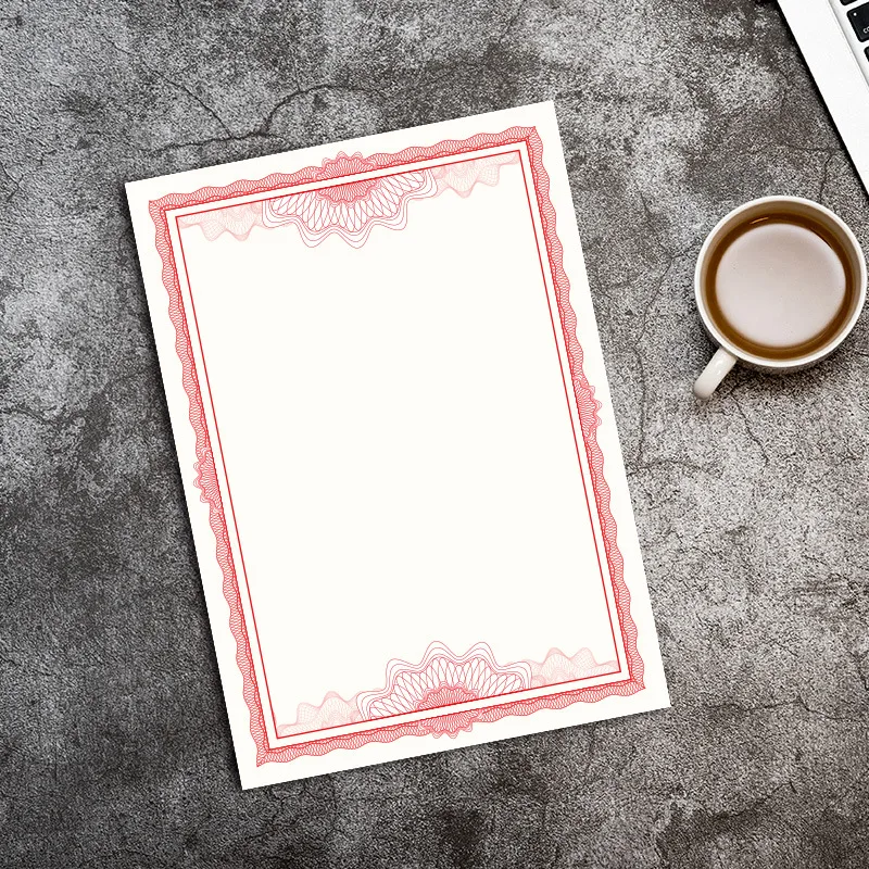 10 Sheets Certificate Papers A4 Blank 150g Hard Paper