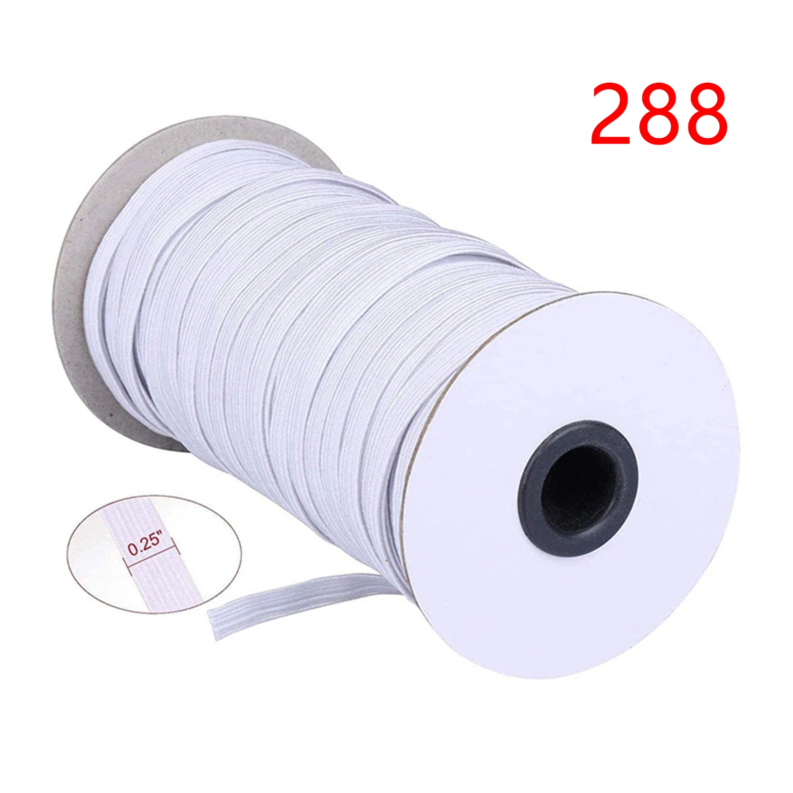 Briaded Elastic Band Rope 70/100/200 Yards Braided Stretch Strap Cord Roll for Sewing and Crafting IMNT