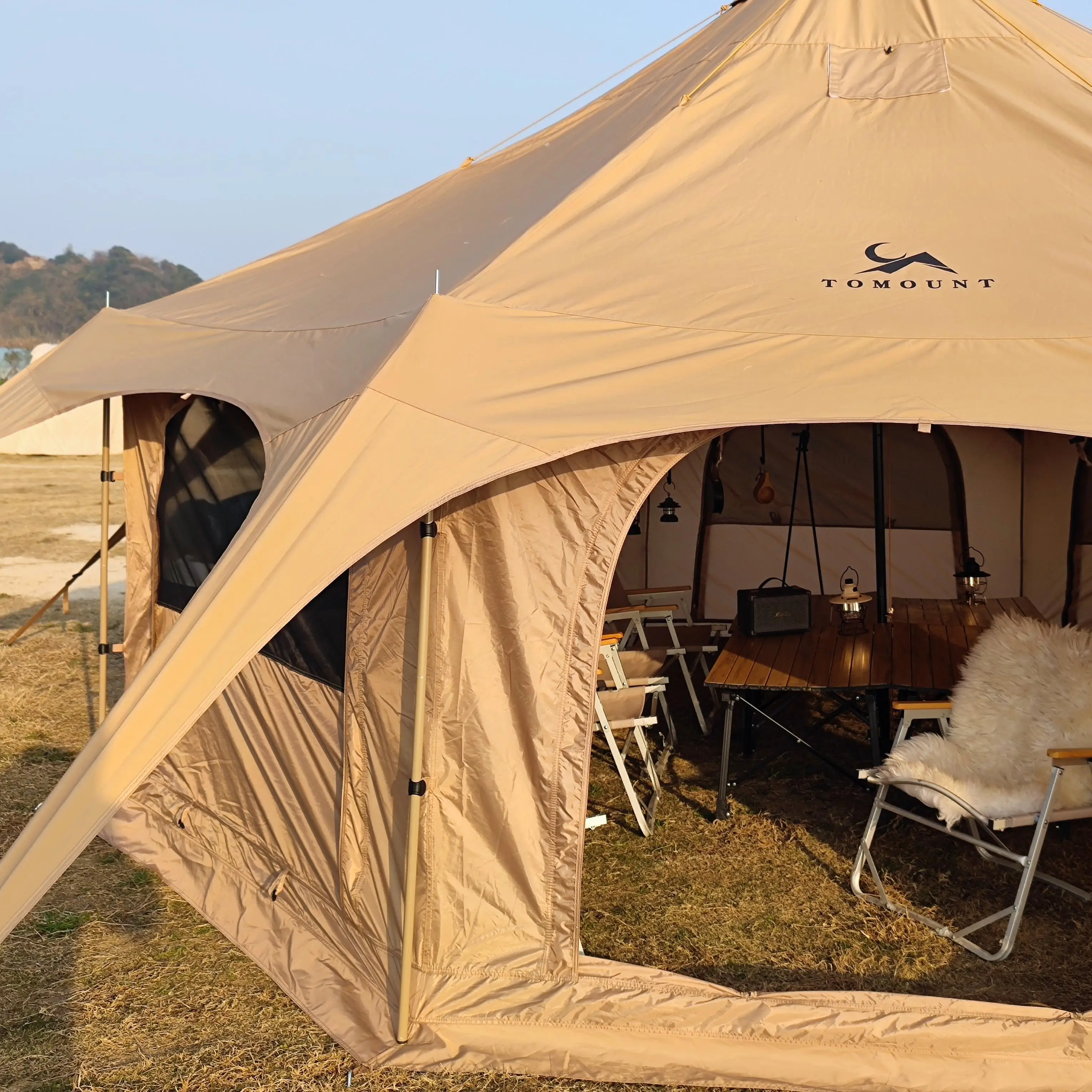 Duży namiot typu yurtę mongols – Outdoor Yurt Camping recenzja i cena