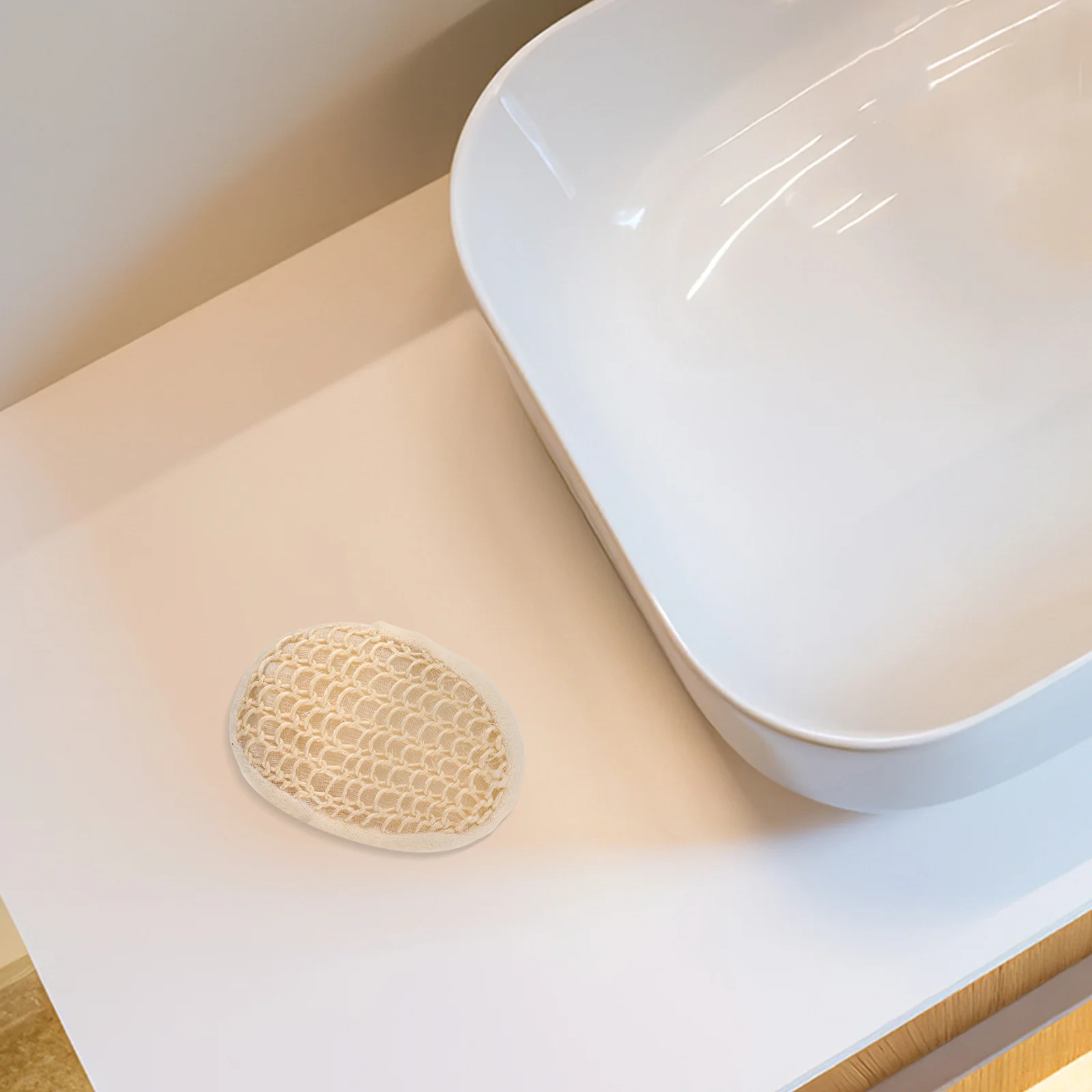 

2Pcs Natural Sisal Loofah Body Scrubber Oval Soft Shower Sponge Deep Cleaning Exfoliating Bath Scrubber for Men Women