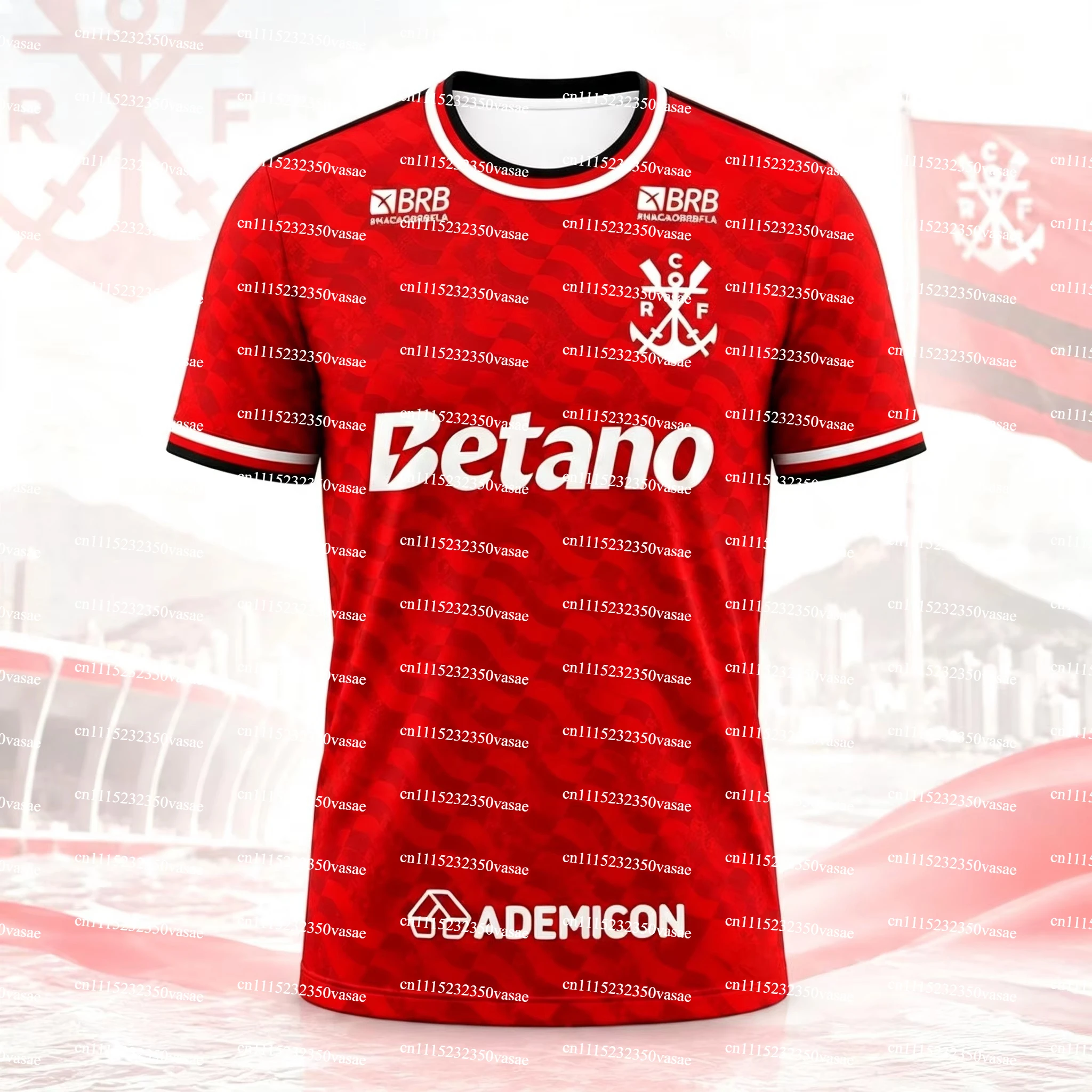 2026/27 Season Flamengo Vintage Unisex Football Jersey, Men Women 3D Print Summer Sport Breathable Mesh Quick Drying Jersey