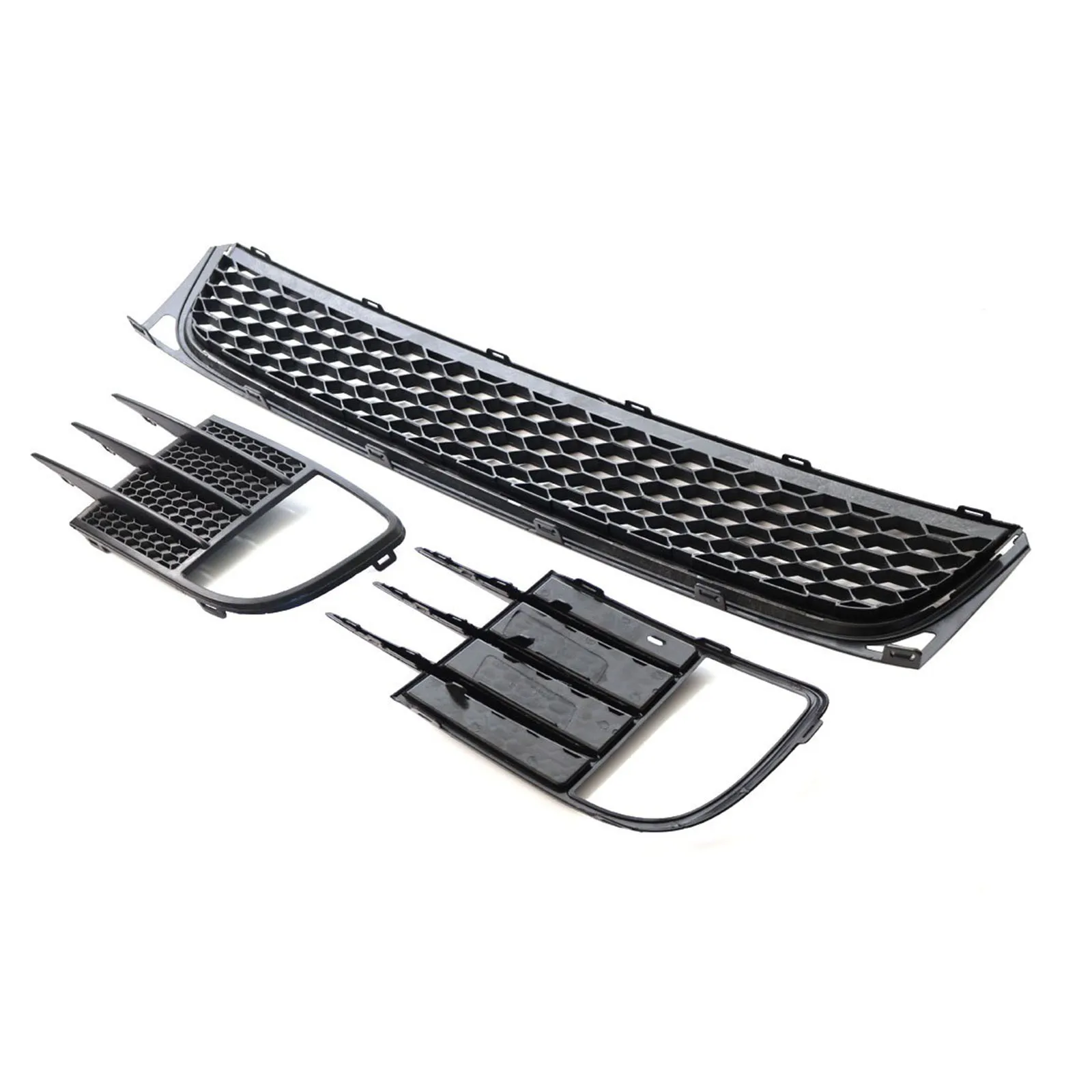 

1 пара переднего бампера автомобиля, нижняя противотуманная фара, вентиляционная решетка, сетчатый чехол, подходит для VW Volkswagen Golf 6 MK6 VI GTI GTD 2009-2013