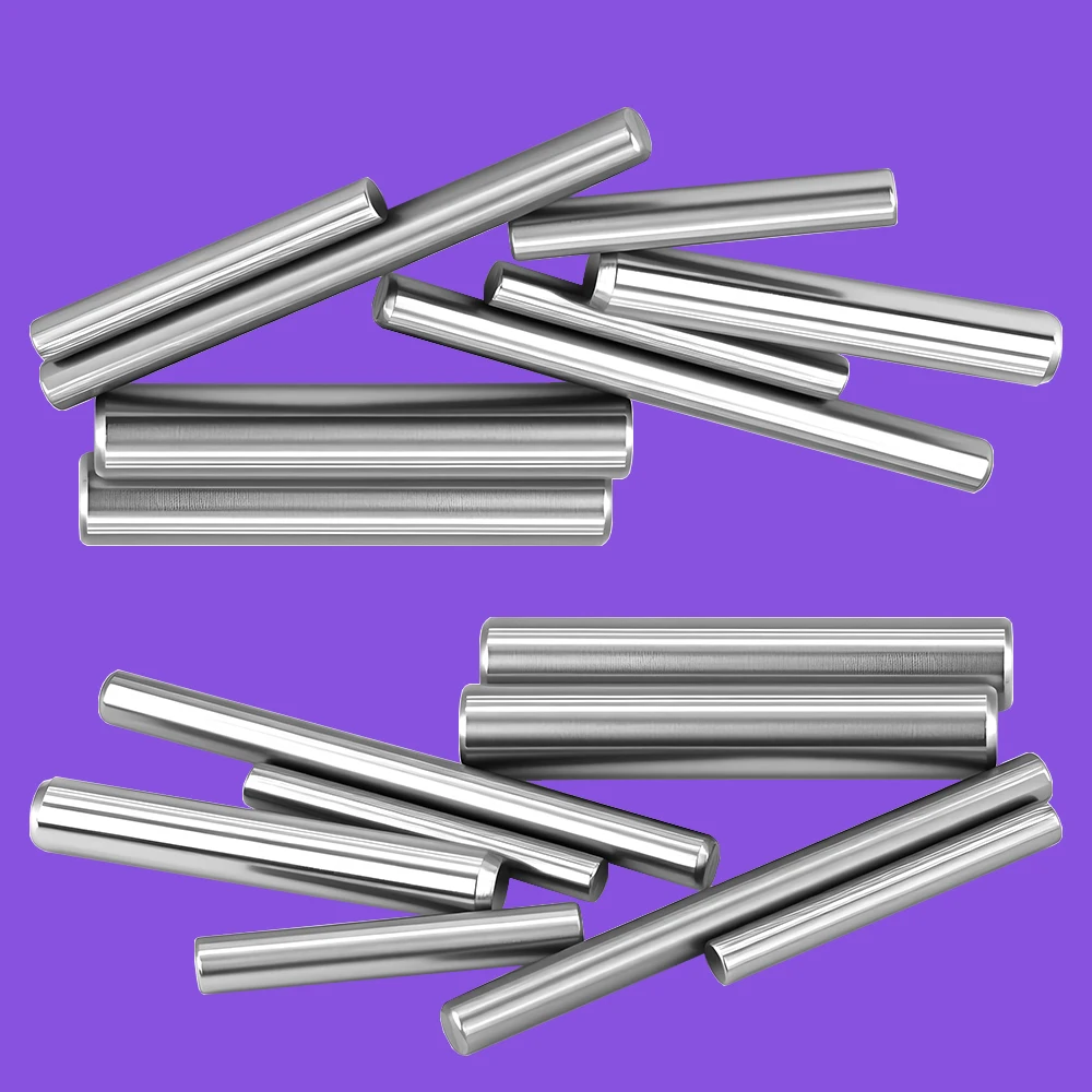 M1 M2 M2.5 M3 M4 M5 M6 M8 M10 304 perno di centraggio di posizionamento cilindrico in acciaio inossidabile perni ad albero fisso asta solida rotonda GB119 1 ~ 50 pezzi