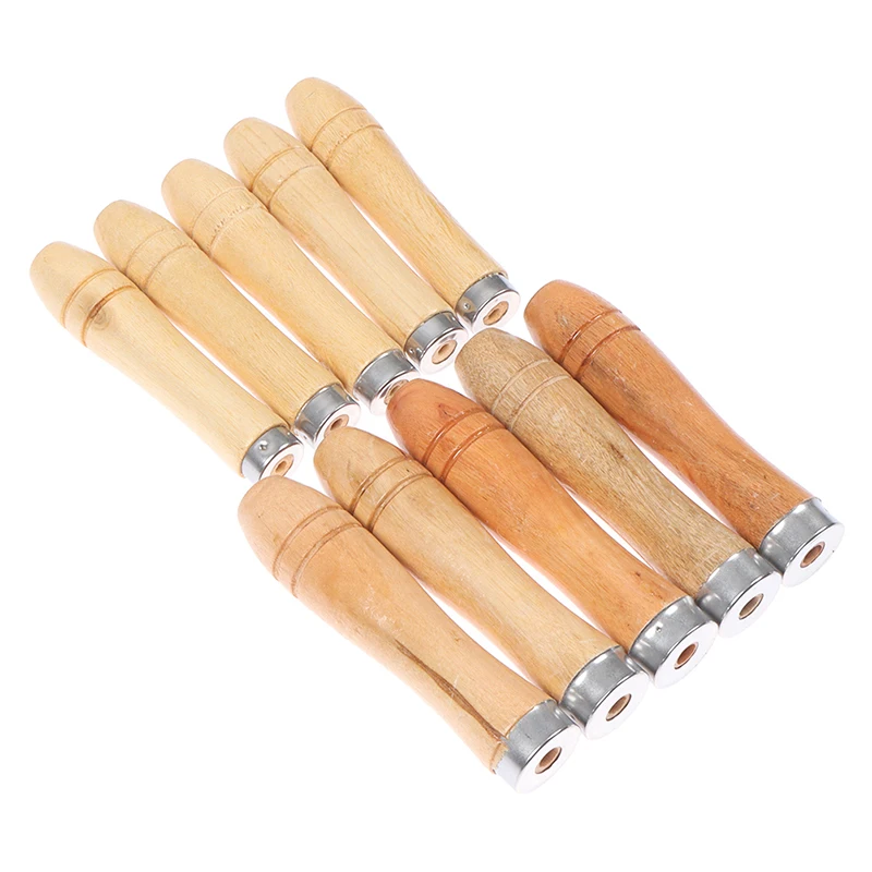 5Pcs/set 9/11cm Wooden File Handle Wood Rasp Woodworking Polishing Rust Proof Filing Tools Replacement Wooden File Handle