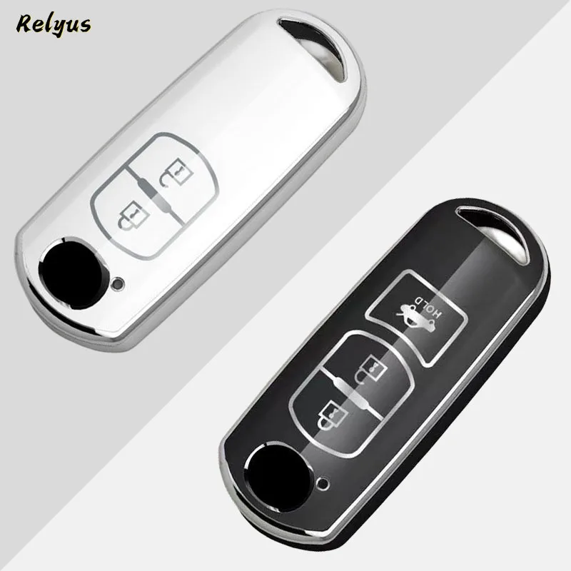 

New TPU Car Key Case Cover for Mazda 2 3 6 Atenza Axela Demio CX-3 CX-4 CX-5 CX-7 CX-8 CX-9 MX5 2016 2017 2018 Auto Accessories