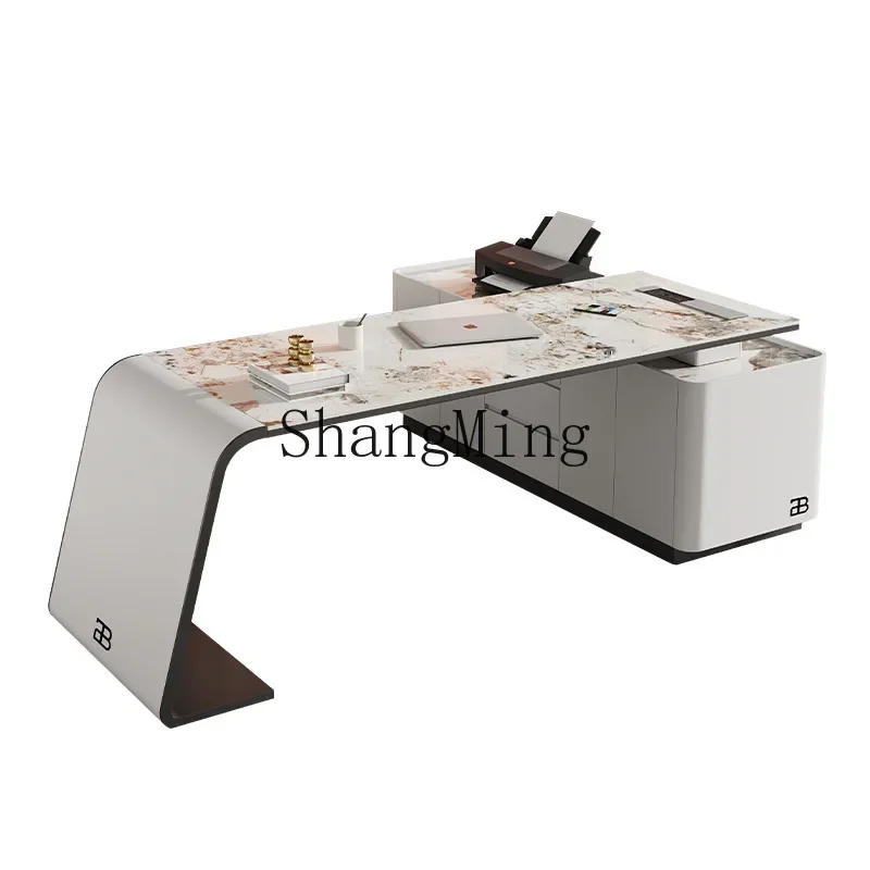 FG مكتب بلاطة الصخور مكتب زاوية مكتب الكتابة الراقية الحديثة بسيطة مكتب دراسة طاولة كبيرة