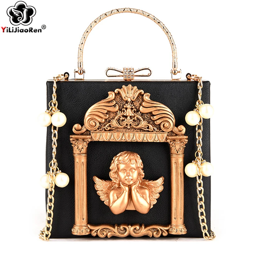 Luxury Angel Female Handbags Fashion Pearl Women Bag Cross Body Brand Leather Women Shoulder Bag Ladies Hand Bags Sac A Main