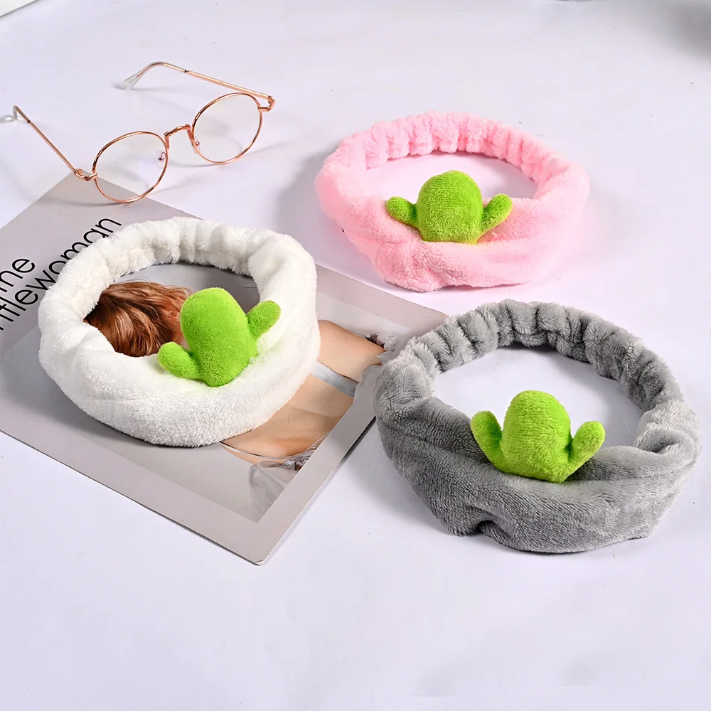 

New Cute Cartoon Little Bean Sprout Head Wearing Fashion Hair Hoops Hair Accessories Kawaii Funny Water Head Washing Wear