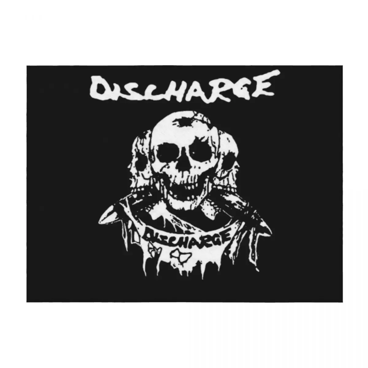 

discharge band punk Classic Throw Blanket Giant Sofa Vintage Quilt Decorative Sofas Blankets
