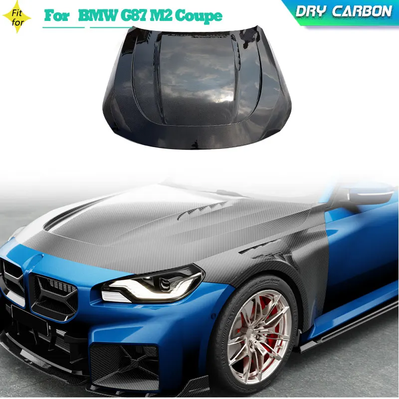 

Prepreg Dry Carbon Car Front Engine Hood for BMW G87 M2 Coupe 2-Door 2022 2023 Racing Front Bonnet Engine Cover Body Kit